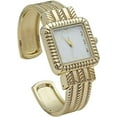 thumbnail image 2 of Blekon Collection Analog Quartz Women's 29mm Square Case Western Style Metal Cuff Bangle Watch, 2 of 5