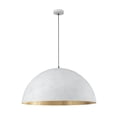 thumbnail image 2 of Industrial Oversized Metal Dome Pendant Light - Modern Farmhouse 31in - Off-White, 2 of 5