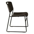 thumbnail image 5 of Heavy Duty Plastic Stacking Chair w/ Black Seat & Black Frame, 5 of 5