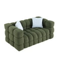 thumbnail image 2 of 62.2length ,35.83" deepth ,human body structure for USA people,  marshmallow sofa,boucle sofa ,OLIVE GREEN 2S BOUCLE, 2 of 8