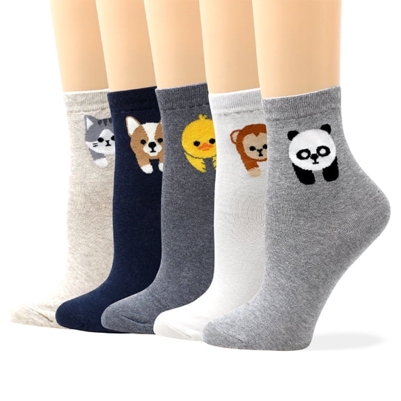 LIVEBEAR Korean Socks - Panda, Monkey, Duck, Corgi