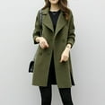 thumbnail image 4 of YOTAMI Chandail pour Femmes Automne Hiver Mode Décontractée Veste Décontractée Manteau Cardigan Ajusté Pardessus Formel Vert Armée, 4 of 4