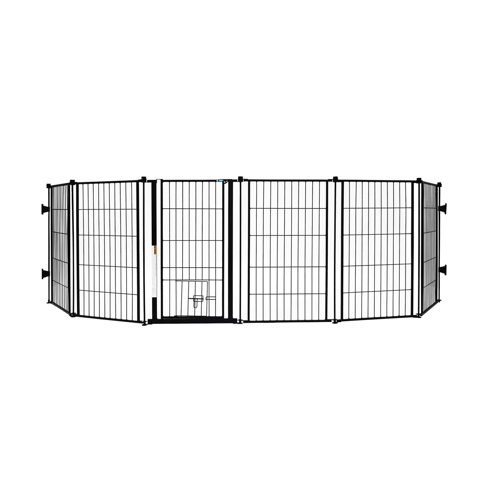 Carlson Extra Tall Heavy-Duty Pet Gate and Pen, 36-inch x 144-inch, Weather-Resistant, Walk Through Door, Black