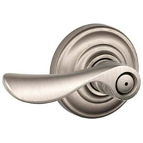 Schlage Champagne Privacy Lever Andover Rose Satin Nickel 2 3 x 5 x 2 8 inches FA40CHP619 F40CHP619AND