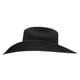 thumbnail image 2 of Sombrero vaquero Stetson Oak Ridge de fieltro de lana negro, talla 6 7/8, 2 of 7