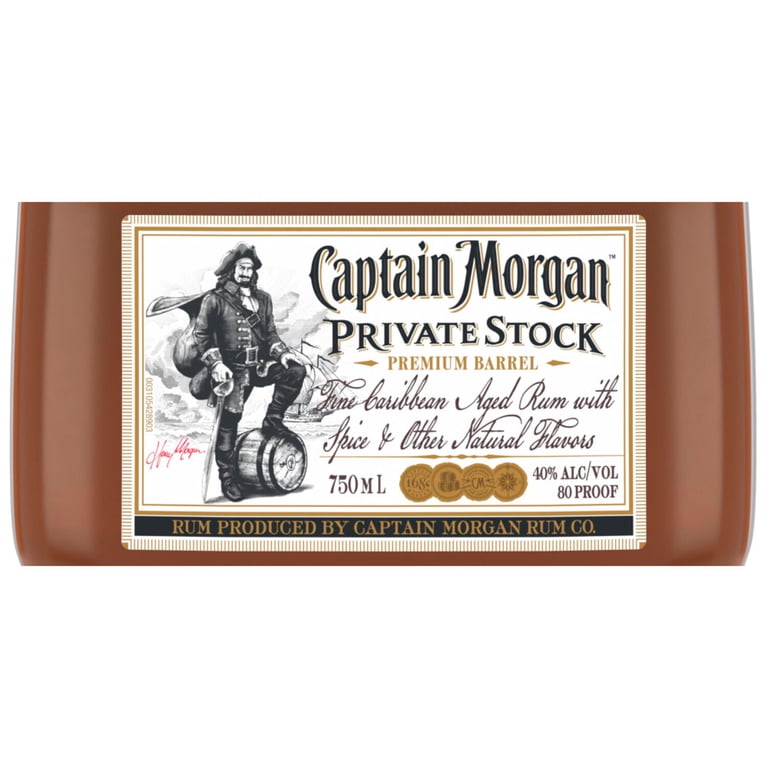 Captain Morgan, Private Stock Rum, 750 ml Bottle, 40% ABV