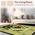 thumbnail image 2 of Flatwoven High Traffic Area Rug, Chic High Contrast Decorative Element, Non Slip, Stain Resistant, Washable Area Rugs for Living Room, Bedroom(Gold, 6X9), 2 of 8