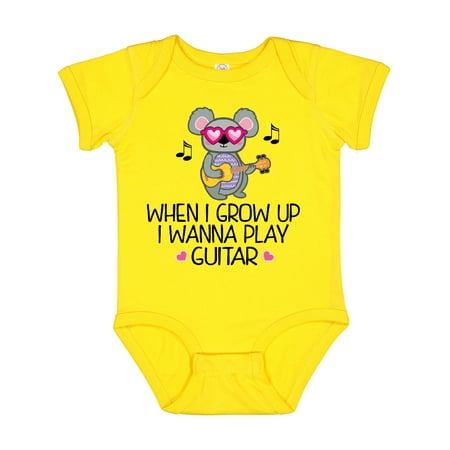 

Inktastic Future Guitar Player Cute Music Gift Baby Girl Bodysuit