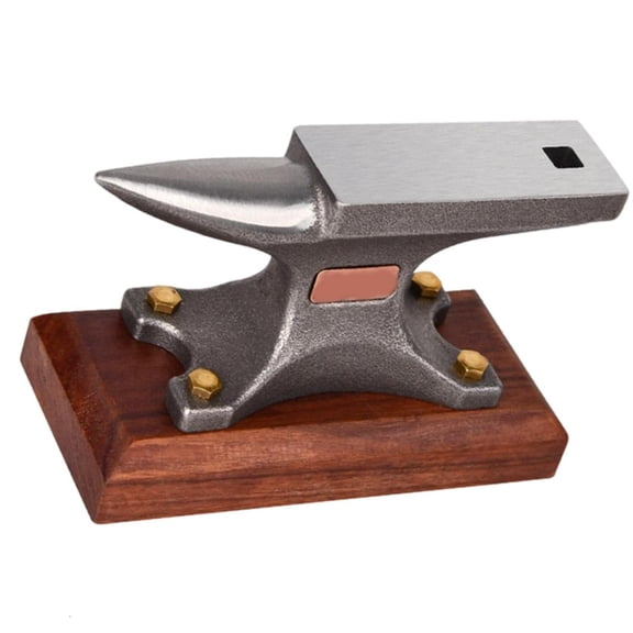 Yammee Professional Ebony Wood Base Anvil for Jewelry Crafting Stable Workbench Tool