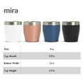 thumbnail image 5 of MIRA 12 oz Rocks Cup | Stainless Steel Whiskey Glass | Vacuum Insulated Lowball Tumbler for Scotch, Coffee & Cocktails | Keeps Hot or Cold For Hours | Reusable & BPA-Free | Black, 5 of 7