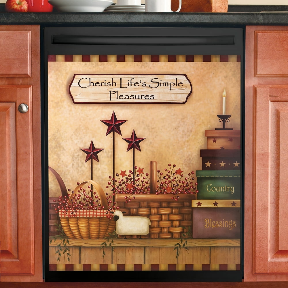 Primitive Country Charm Dishwasher Cover