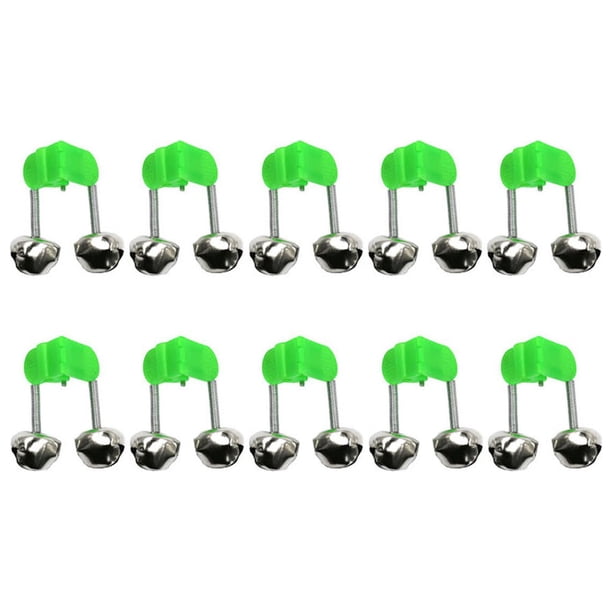 10pcs Plastic Fishing Clips Caña de pescar Alarma con Alerta Caña de pescar