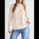 thumbnail image 5 of Suéteres de Cuello Redondo de Punto Extragrandes para Mujer Albaricoque L, 5 of 9