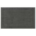 thumbnail image 1 of REGALWOVEN Alfombra de Baño de Algodón Tejida Reversible, Alfombra Suave y Absorbente para Hotel, Spa, y Bañera, Color Gris, 20" x 32", 1 of 6