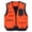 *Orange, variant on VBVC Men's Quick Dry Utility Cargo Vest with Multi-Pocket,Lightweight Outdoor Hiking Fishing Work Waistcoat for Men,Green,M-4XL