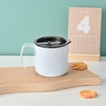 thumbnail image 1 of Vacemry Gobelet Isolé à Moins de 5$, Tasse à Café en Acier Inoxydable avec Poignée, Tasse à Double Paroi pour Rétention de Température, Tasse de Voyage Étanche pour les Trajets, Récipient à Boissons de Bureau, 1 of 6