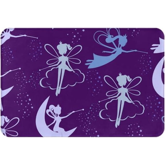 Door Mat Fairy Flying Doormat Entrance Rugs Spring Farmhouse Indoor Home Kitchen Bathroom Decorations 16x24 Inch.