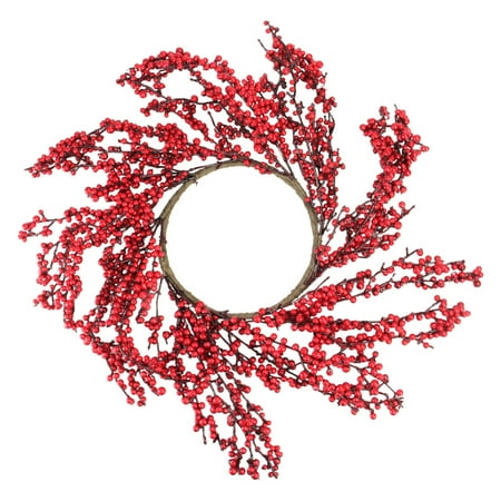 - Northlight 22 in. Festive Red Berries Christmas Wreath