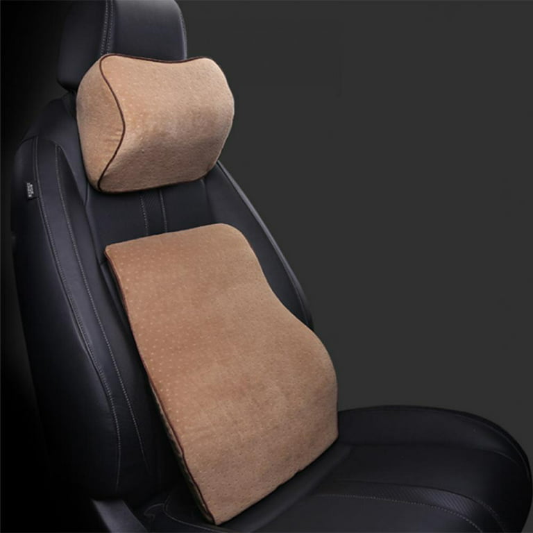 Full Lumbar Black - Premium Entire High Back Pillow for Office Desk Chair  and Car Seat - Ergonomic Comfortable Memory Foam Cushion Relieves Couch  Sofa