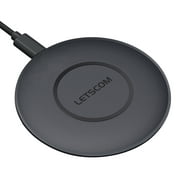 LETSCOM Super P Wireless Charger, Qi-Certified, 15W Max Fast Wireless Charging Pad, Compatible with iPhone Samsung