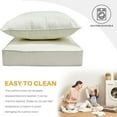thumbnail image 5 of JIAN YA NA Outdoor Seat Cushion Set, Patio Sofa Chair Furniture Seat & Back Cushions, Waterproof Sectional Sofa Pads, 22 x 22 x 4 Inch, Off-white, 2 Pack, 5 of 9