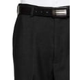 thumbnail image 2 of RGM Dress Pants for Men Slim fit Modern Flat-Front - Formal Business Wrinkle Free No Iron Black-Expandable 34W x 30L-Slim, 2 of 4