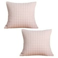 thumbnail image 1 of JilgTeok 3 Packs 2pcs Little Dotted Ice Silk Pillowcase Set Cooling Square Pillow Covers for Bed & Sofa, Soft Polyester, Removable & Washable, Dorm Essentials 45x45cm, 1 of 7