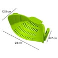 thumbnail image 2 of Kitchen Pot Strainer - Adjustable Silicone Clip On Strainer For Pots, Pans, And Bowls, 2 of 4