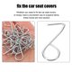 thumbnail image 4 of 100pcs Car Seat Cover Hook Seat Covers Hanger Hooks Locking Hooks Card Fixing Fasteners, 4 of 4