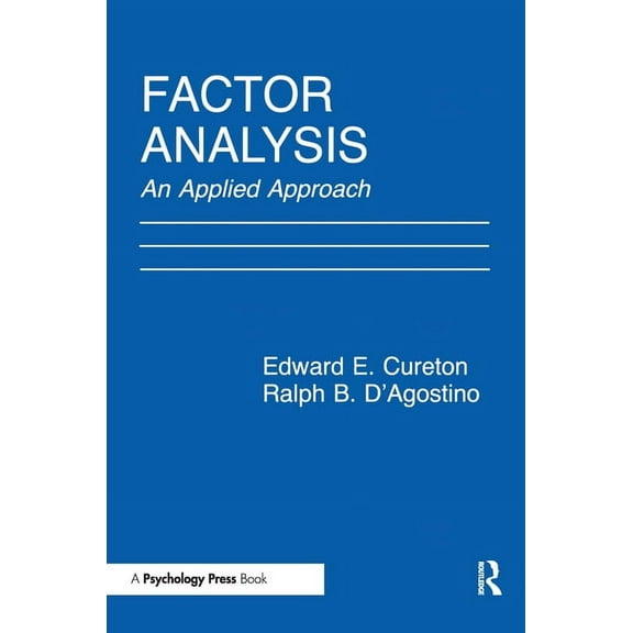 Factor Analysis: An Applied Approach, (Paperback)