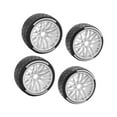 thumbnail image 4 of guohui 4 Pieces 1/7 RC Car Tires on Road Tire Tyre for RC Hobby Car Crawler Vehicle White, 4 of 9