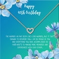 thumbnail image 2 of Anavia Happy 40st Birthday Gifts Stainless Steel Fashion Necklace Birthday Card Jewelry Gift for Her, Birthday Gift for Mom-[Rose Gold Mini Crystal Heart, Bright Blue Gift Card], 2 of 3