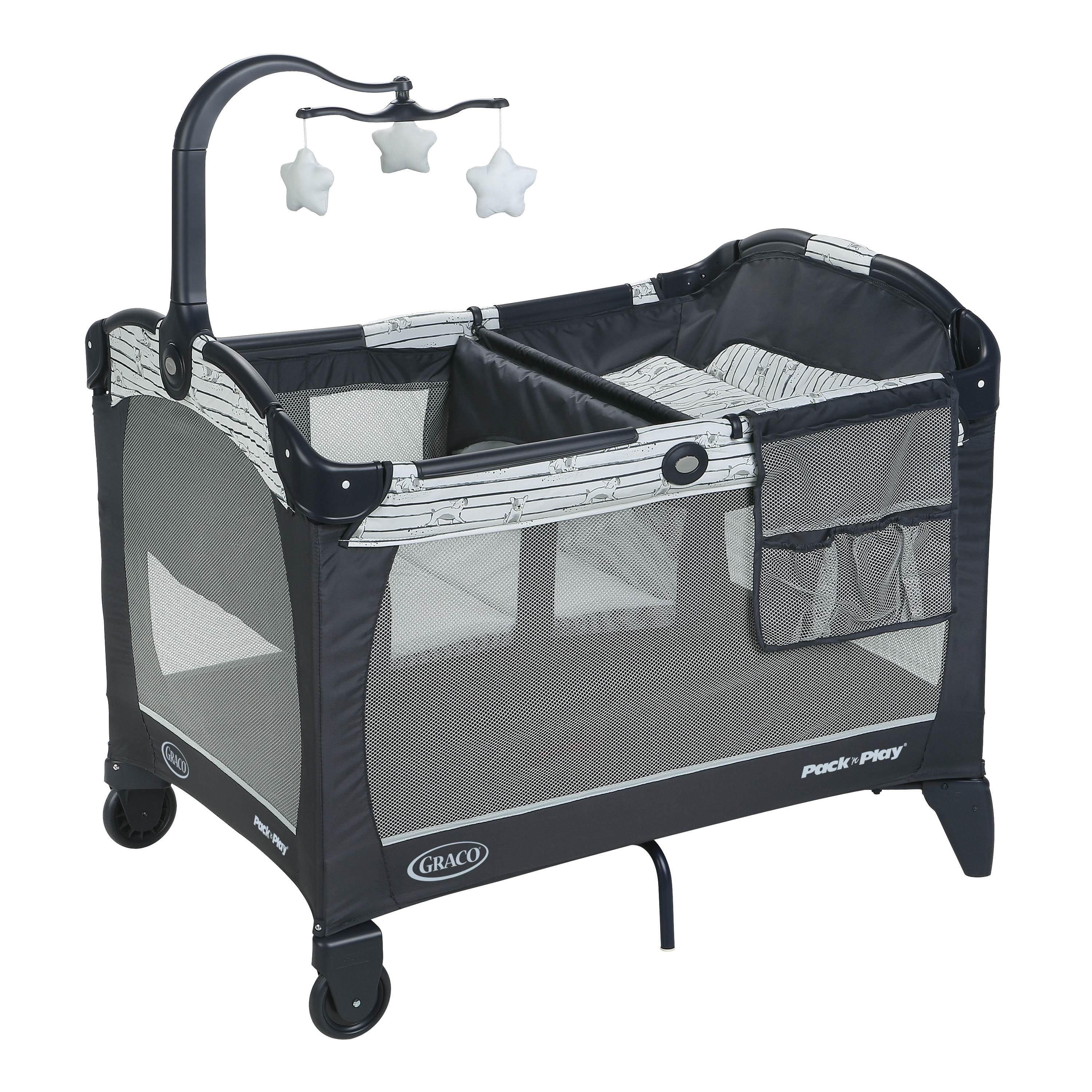 playpen and changing table