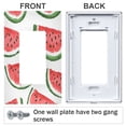 thumbnail image 3 of Yayeee Rocker Switch Wall Plate 2-Gang 4.7"x4.6" Home Decorative Outlet Cover, Cute Watermelon, 3 of 6