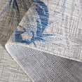 thumbnail image 5 of SAFAVIEH Courtyard Keelan Botanical Indoor/Outdoor Area Rug, Grey/Navy, 6'7" x 6'7" Square, 5 of 10