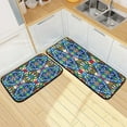 thumbnail image 7 of Coolnut Mexico Tile Design 2 Pieces Kitchen Rugs and Mats Sets,Non Slip Absorbent Floor Mat for Kitchen, Floor Home, Office, Sink, Laundry Home Decor, 7 of 7