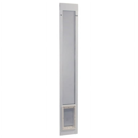 UPC: 0030559170008 | Ideal Pet Glass Pet Door Aluminum 77.6 in. H X 11.5 in. W