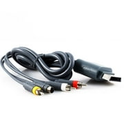 KMD 6 feet gold-plated S-Video AV Cable for Microsoft Xbox 360