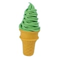 thumbnail image 3 of Cono de helado falso, modelo de helado artificial, decoración de pasteles, juguete de comida de imitación Verde, 3 of 9