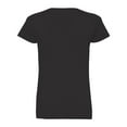 thumbnail image 2 of Ladies' V-Neck Fine Jersey T-Shirt - BLACK - S, 2 of 4