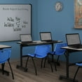 thumbnail image 2 of Regency Kobe 48 x 30 in. Flip-Top Training Nesting Table- Maple, 2 M Stack Chairs- Blue, 2 of 7