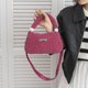 thumbnail image 4 of Bolso de hombro mullido de invierno para mujer, bolso de mano de felpa, bolso de mano con cremallera (rosa), 4 of 7