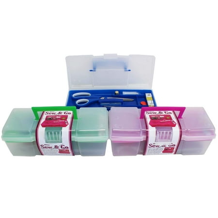 UPC: 0195158955859 | Assorted Sew & Go Premium Sewing Kit in Caddy with Removable Tray