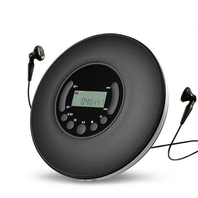 Lecteur CD Portable A-b Lecteur de Musique MP3 Fonction de Répétition A-b avec Affichage LCD Haut-Parleurs et Écouteurs Externes 5 types d'Effet Sonore