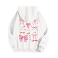 thumbnail image 4 of Xudanell Oversized Sweatshirt for Women Girls Oversized Sweatshirt Graphic Print Hooded Jackets for Women Trendy White XL, 4 of 4
