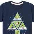 thumbnail image 3 of Peanuts - Christmas - Merry Christmas Tree Stamps - Toddler & Youth Short Sleeve Graphic T-Shirt, 3 of 5