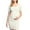 Beige, variant on Women's Maternity Bodycon Mini Dresses Ruched Side Dress Casual Short Sleeve Dress for Daily Wearing Or Baby Shower