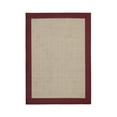 thumbnail image 2 of (2 pack) Mainstays Farmhouse Faux Sisal Olefin Red Border Indoor Area Rug, 5' x 7', 2 of 9