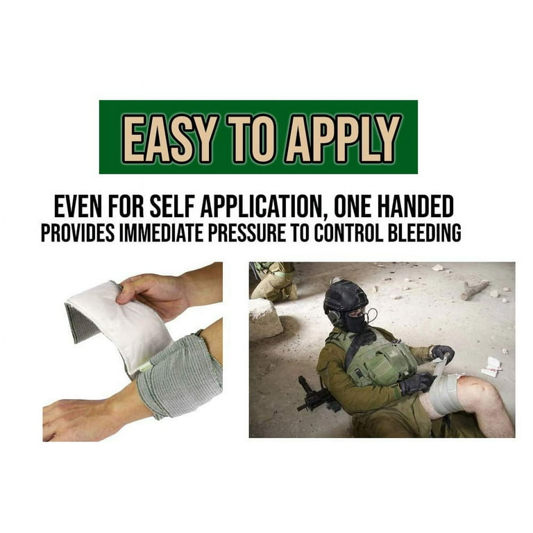 JETTINGBUY Madicare Israeli Bandage Trauma Dressing First Aid Compression  Emergency Bandage