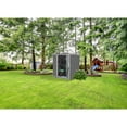 thumbnail image 6 of Arrow EZ6565LVCCCR 6' x 5' Steel Storage Shed in Charcoal with Cream Trim, 6 of 9